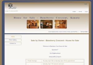 House for Sale by Owner -  website design by SynergicWebs